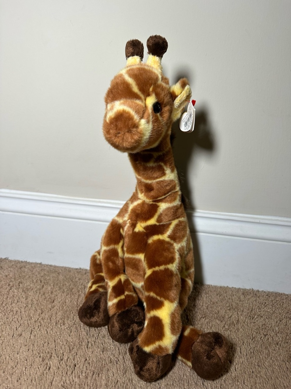 Vintage TY Beanie Buddy High Tops The Giraffe 14" Plush Classic 2003 Hang Tag